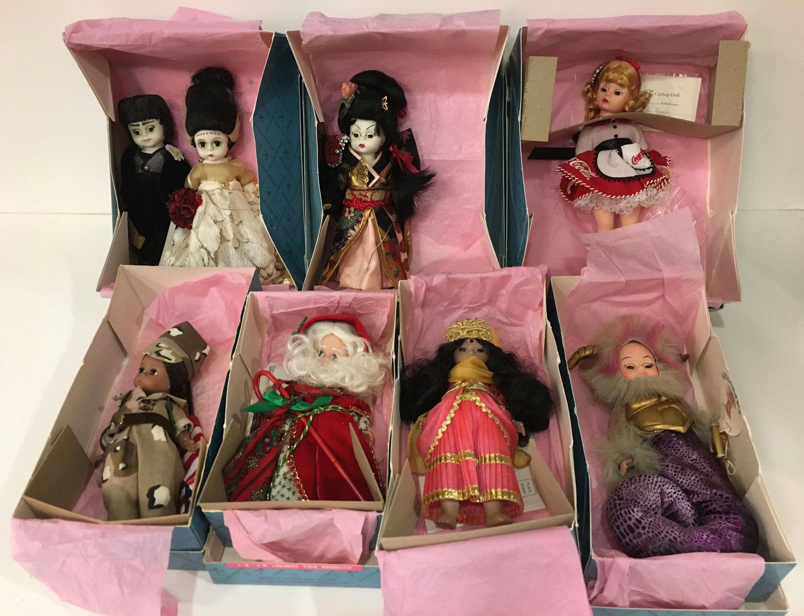 (7) 8" BOXED MADAME ALEXANDER DOLLS INCLUDING "FATHER (1 of 2)
