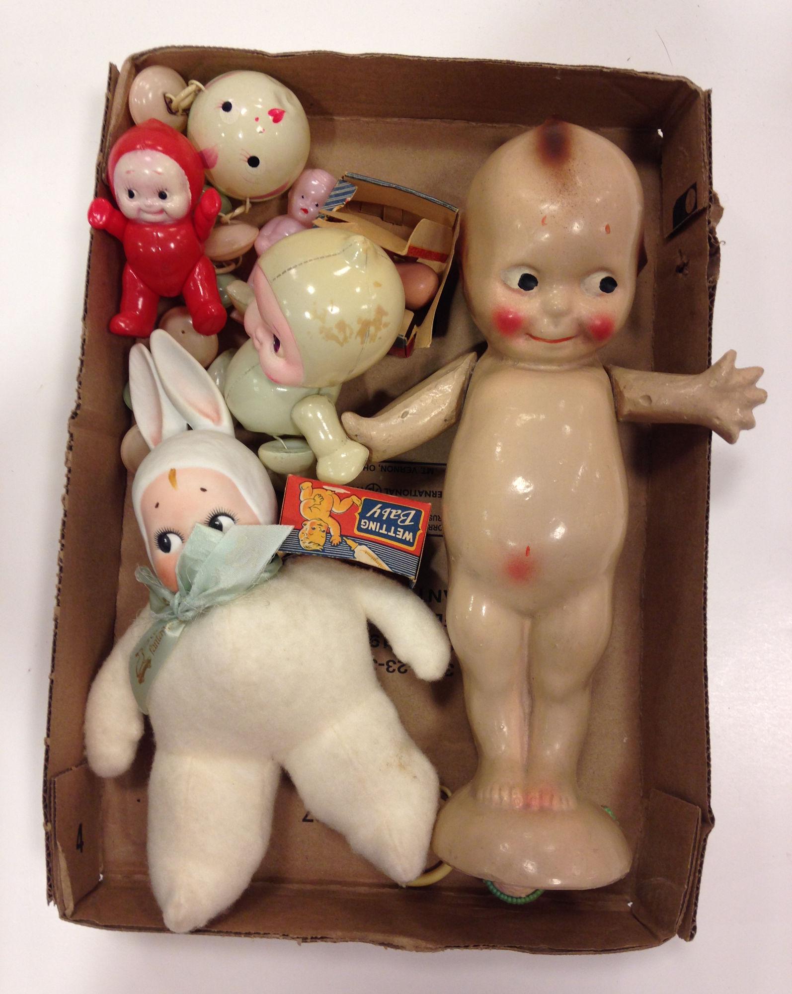 LOT MISC NOVELTY DOLLS INCLUDING CELLULOID AND 2 (1 of 1)