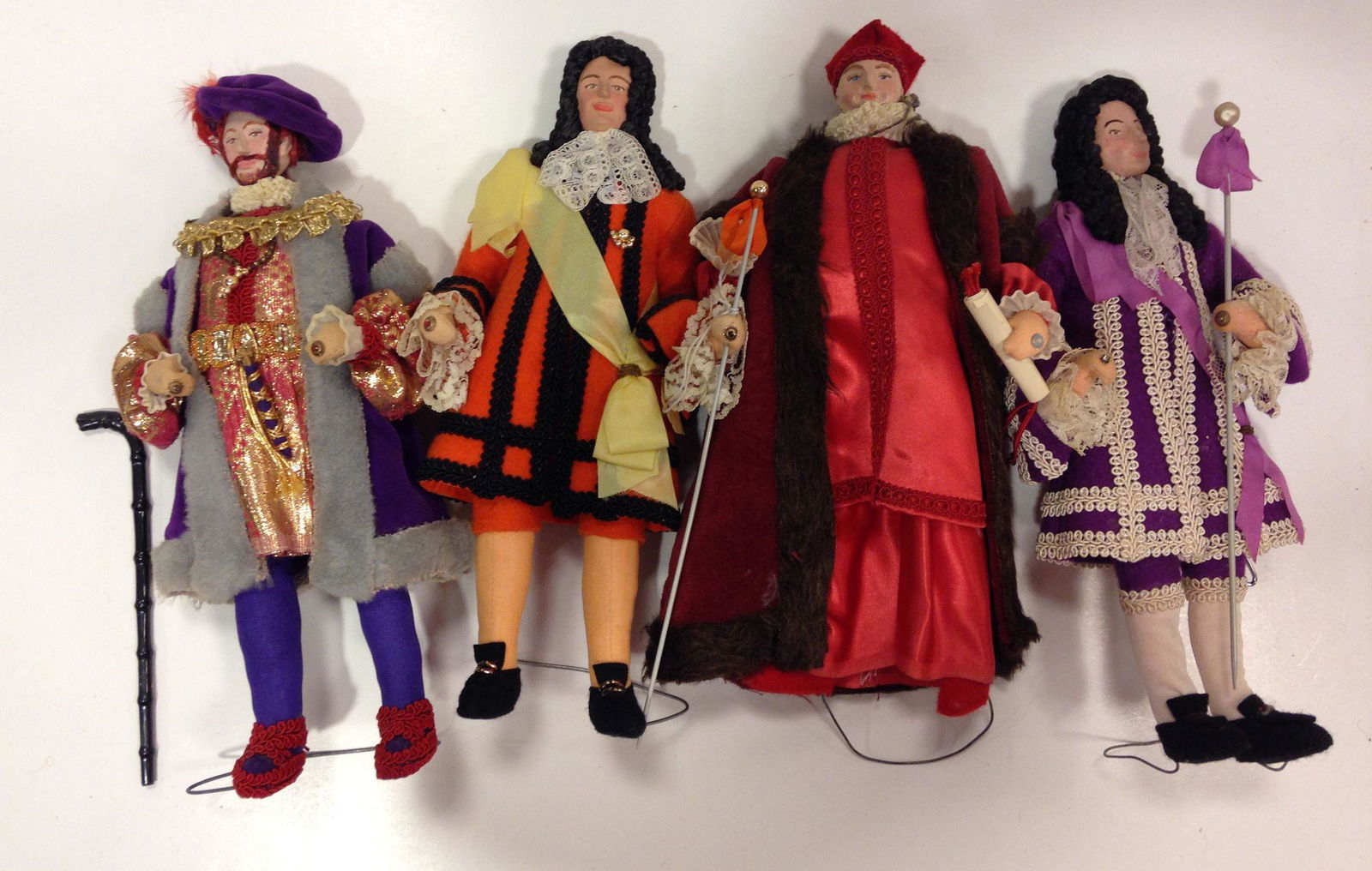 LOT (4) 12" ARTIST DOLLS INCLUDING HENRY VIII (1 of 1)