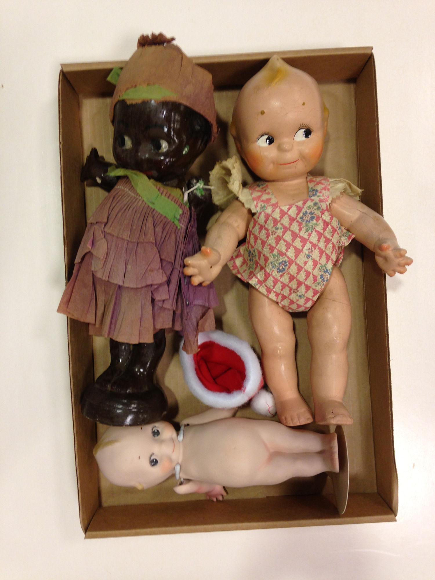 (3) KEWPIE DOLLS INCLUDING 13" COMPOSITION AND BLACK (1 of 1)