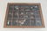 WOOD AND GLASS DISPLAY CASE WITH WADE FIGURINES - 2