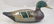 HAND CARVED MALLARD DRAKE DECOY WITH INITIALS L.C.