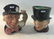 2 ROYAL DOULTON LARGE CHARACTER JUGS, MAD HATTER & JOHN