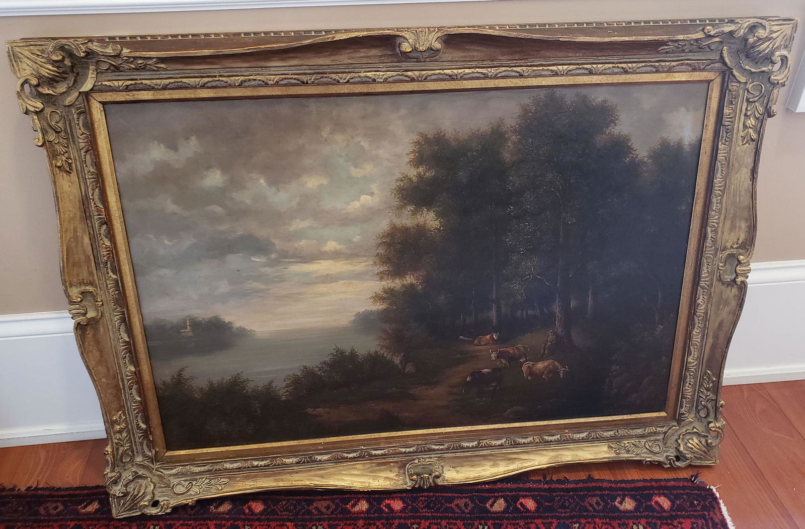R GRANT, LATE 19THc / EARLY 20THc, LANDSCAPE WITH COW (1 of 4)