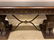 CONSOLE TABLE WITH LION PEDESTALS AND FAUX MARBLE TOP - 2