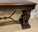 CONSOLE TABLE WITH LION PEDESTALS AND FAUX MARBLE TOP - 3