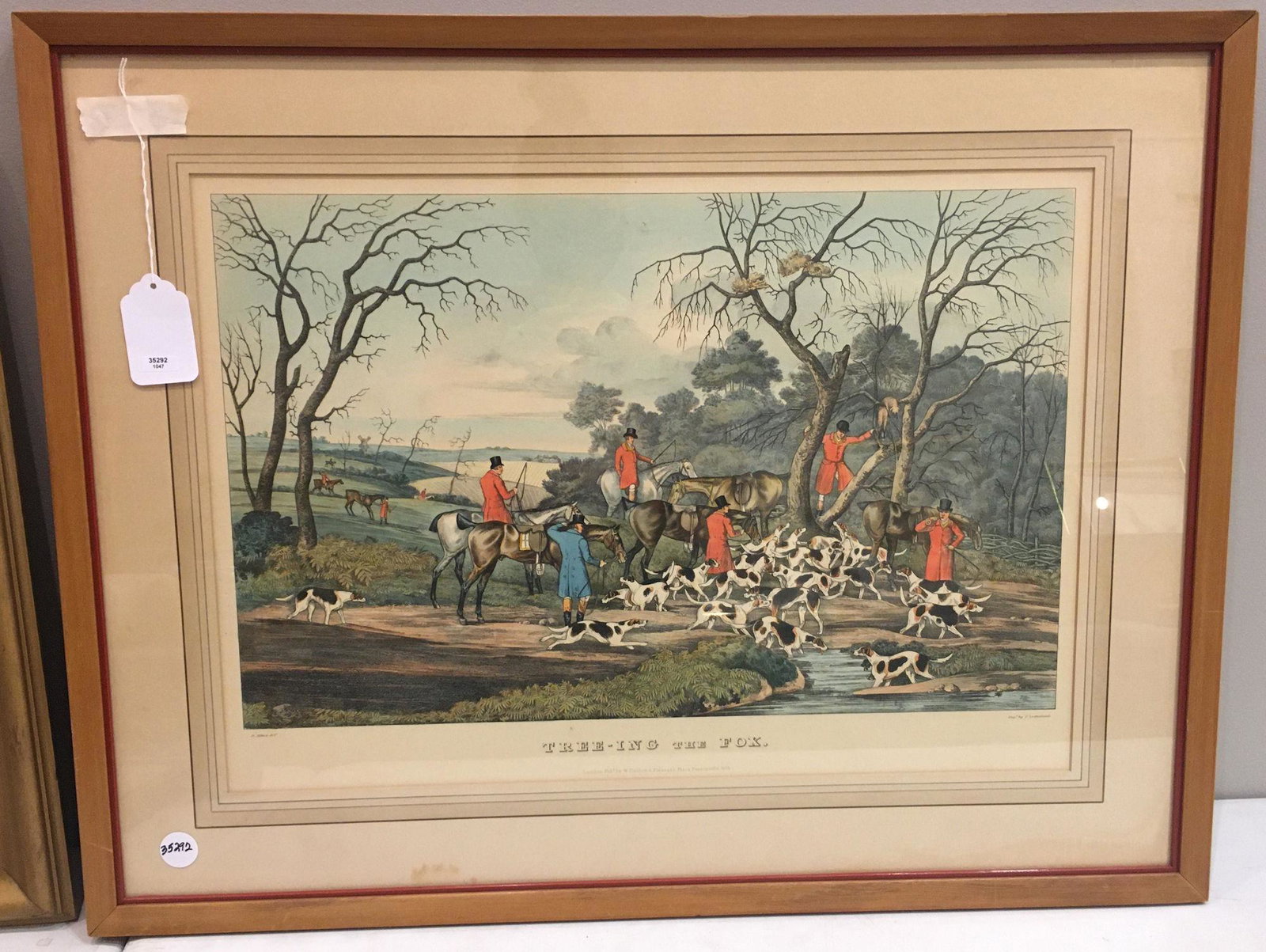 TREE-ING THE FOX" PRINT IN FRAME. 24" X 30.5 (1 of 4)