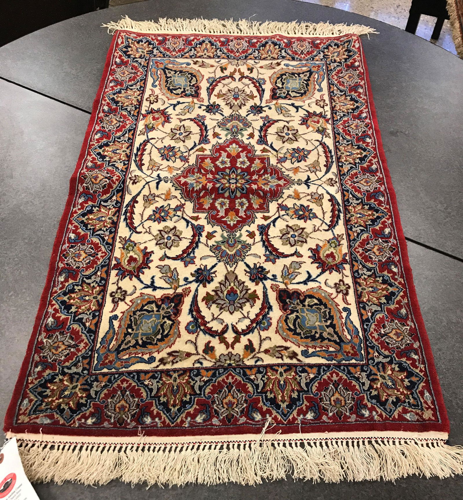 ORIENTAL RUG, PERSIAN TABRIZ - 2'2" X 3'9" (1 of 2)