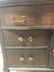 TURN OF THE CENTURY OAK WASHSTAND WITH TOWEL BAR, 34" X - 3