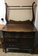 TURN OF THE CENTURY OAK WASHSTAND WITH TOWEL BAR, 34" X - 4