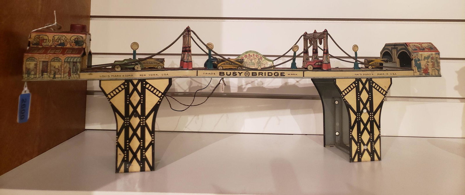 MARX TOY WINDUP "BUSY BRIDGE" , (DOES NOT OPERATE)  24" (1 of 2)