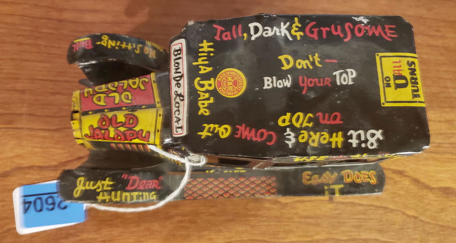 MARX TIN WINDUP "OLD JALOPY", 7"L; SPRING DOES NOT WORK (1 of 3)