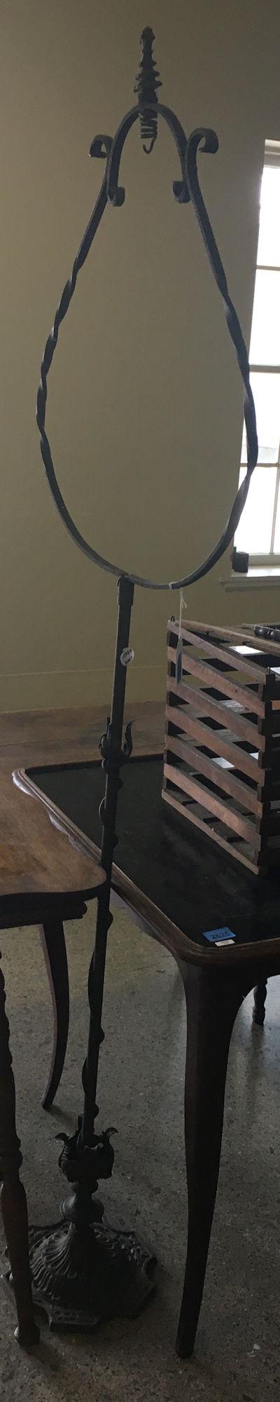 WROUGHT IRON BIRD CAGE STAND, 68" HIGH (1 of 3)