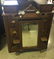 WALNUT VICTORIAN CHEST WITH MARBLE INSERT, CARVED