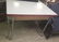 1940'S CHROME AND FORMICA DRAW LEAF KITCHEN TABLE