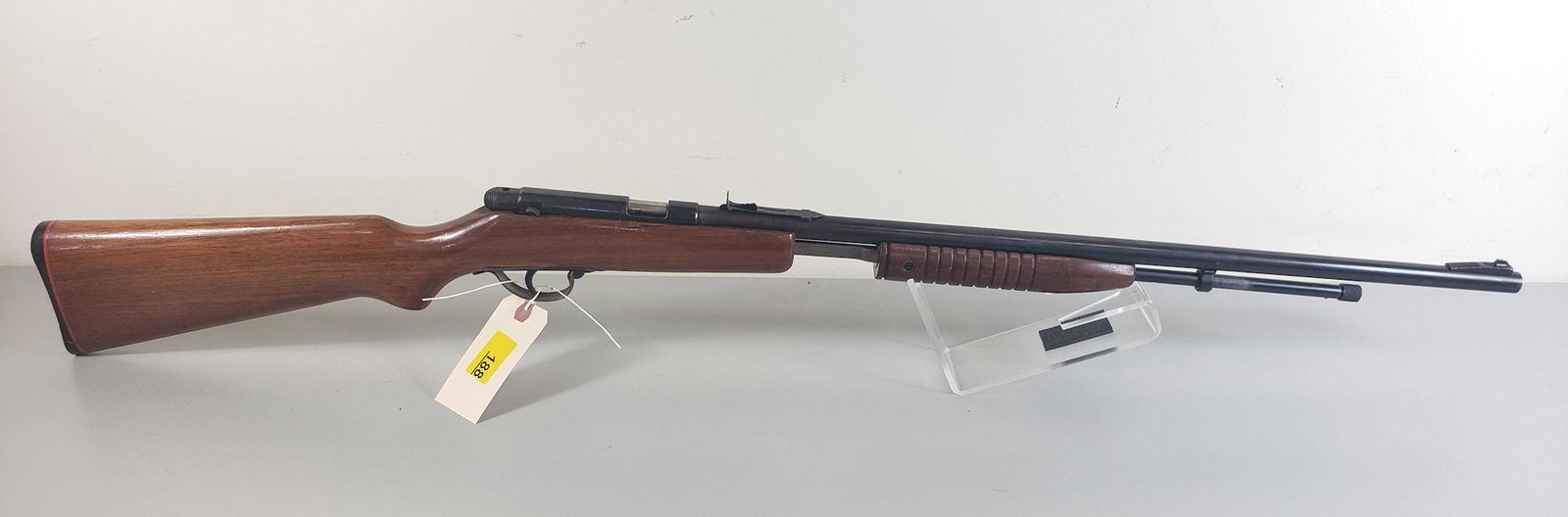 NOBLE MODEL 235F .22 CALIBER PUMP RIFLE SN: NONE: NOBLE MODEL 235F .22 CALIBER PUMP RIFLE SN: NONEBY BIDDING ON THIS LOT BUYER ACCEPTS RESPONSIBILITY OF KNOWLEDGE OF STATE AND FEDERAL LAWS FOR RECEIVING THIS ITEM.