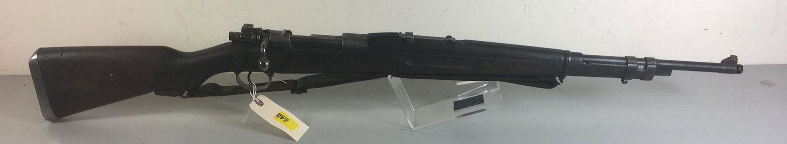 MAUSER MODEL MG.30 M954 8MM BOLT RIFLE SN: 14016: MAUSER MODEL MG.30 M954 8MM BOLT RIFLE SN: 14016BY BIDDING ON THIS LOT BUYER ACCEPTS RESPONSIBILITY OF KNOWLEDGE OF STATE AND FEDERAL LAWS FOR RECEIVING THIS ITEM.