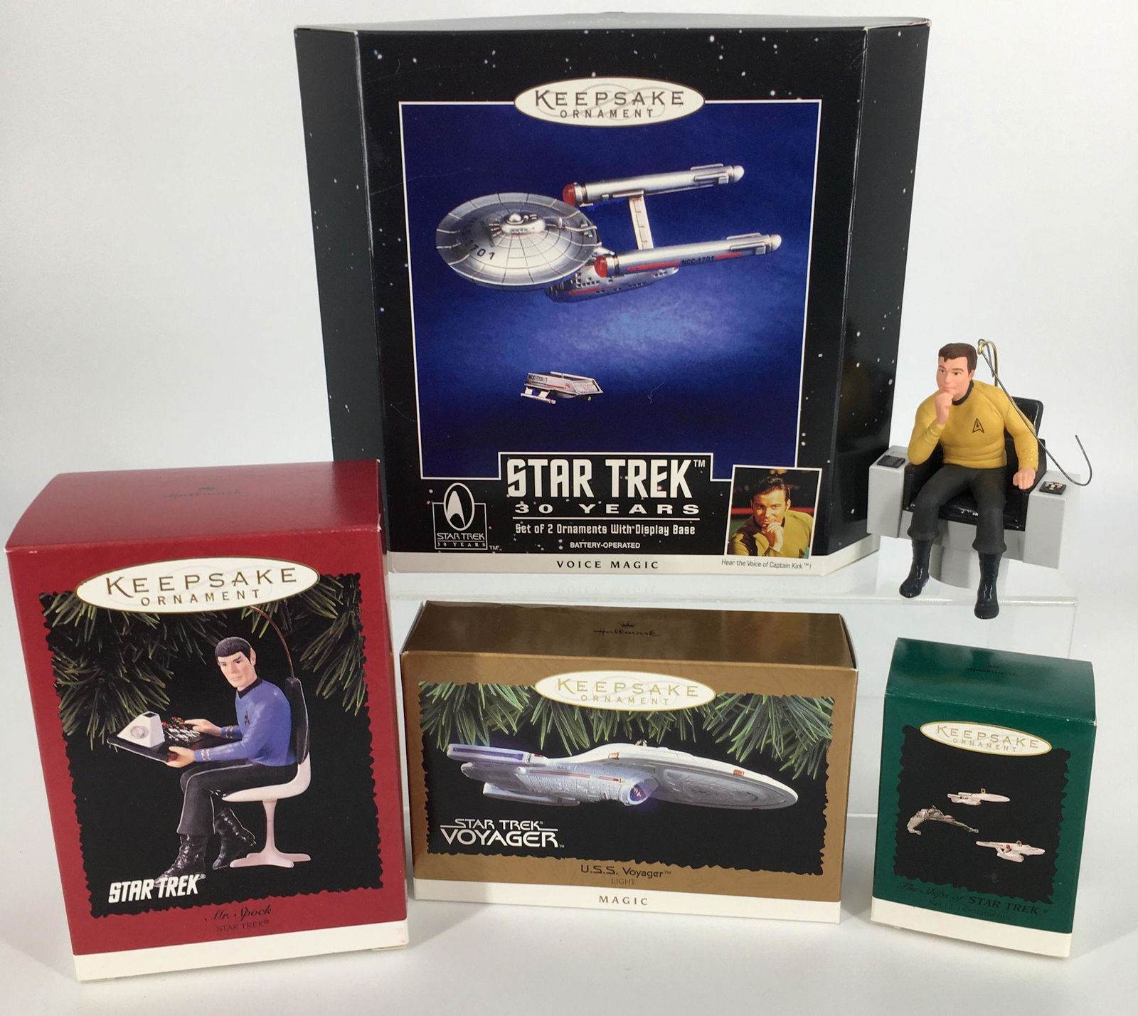 BOX LOT CHRISTMAS INCLUDING 5 HALLMARK STAR TREK (1 of 1)