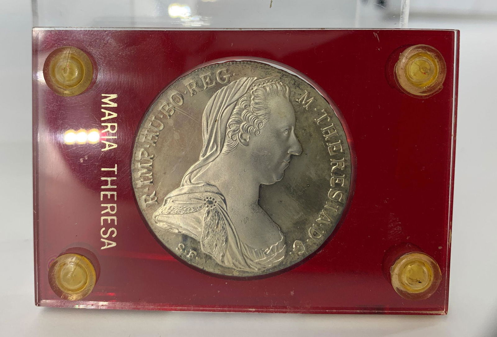 AUSTRIAN SILVER THALER IN CASE (1 of 6)
