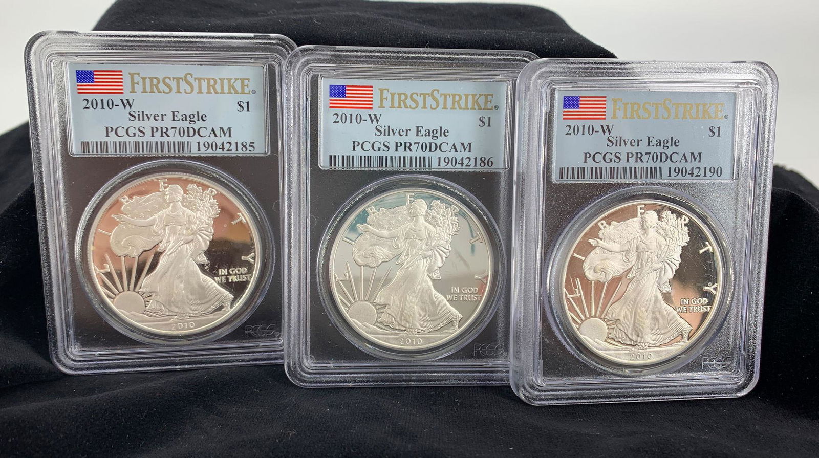 U.S. SILVER EAGLE PROOF COINS (1 of 14)