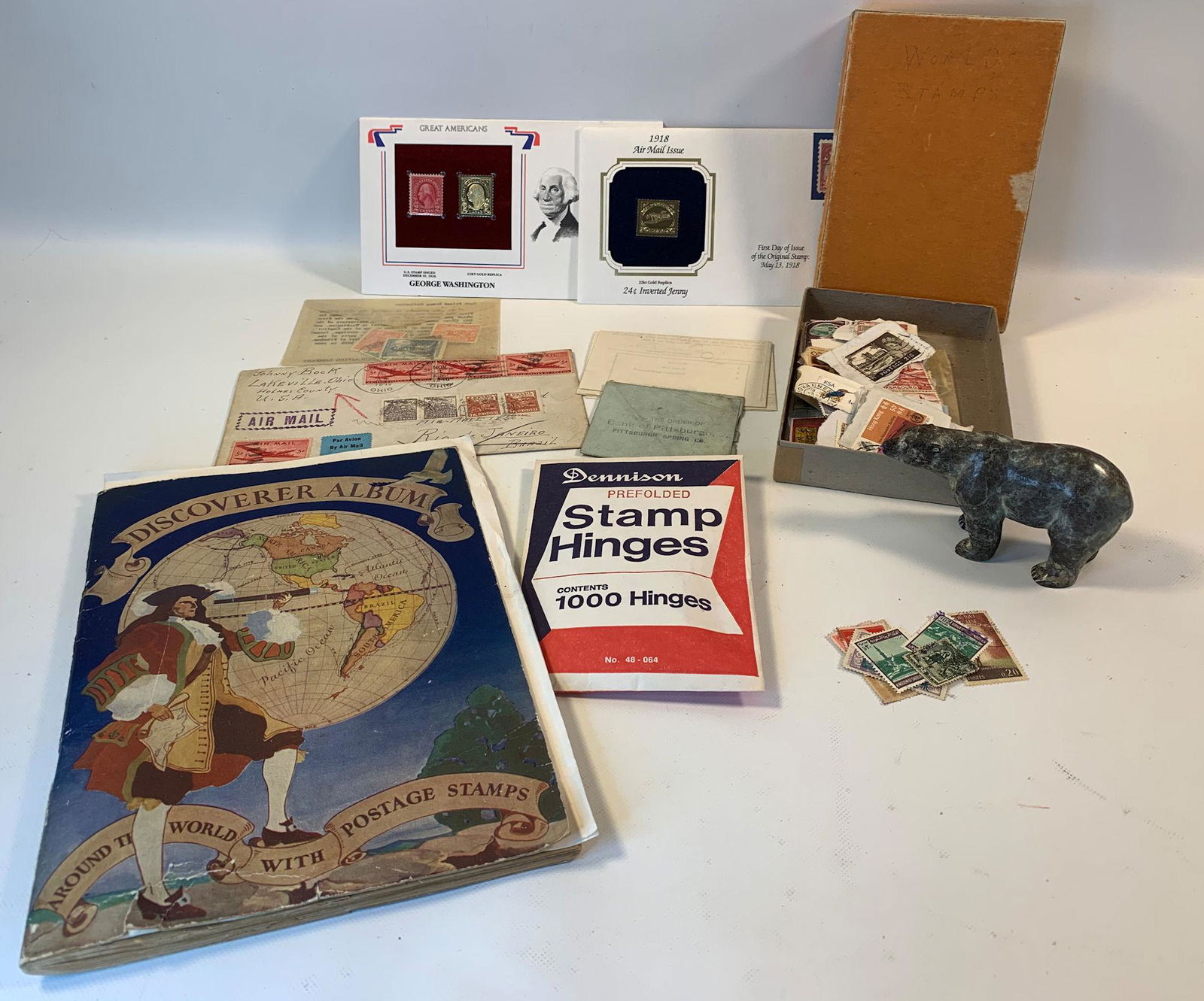 LOT OF ASSORTED U.S. AND FOREIGN STAMPS (1 of 10)