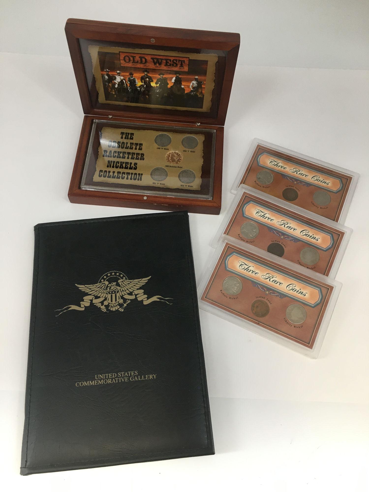 3 US RARE COINS, ONE SET OF 5 OBSOLETE COINS IN CASE, 4 (1 of 6)