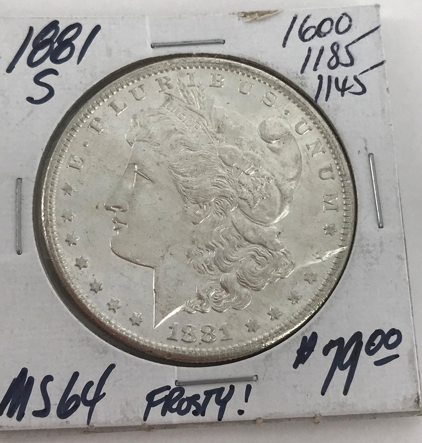 1881-S MORGAN SILVER DOLLAR COIN (1 of 4)