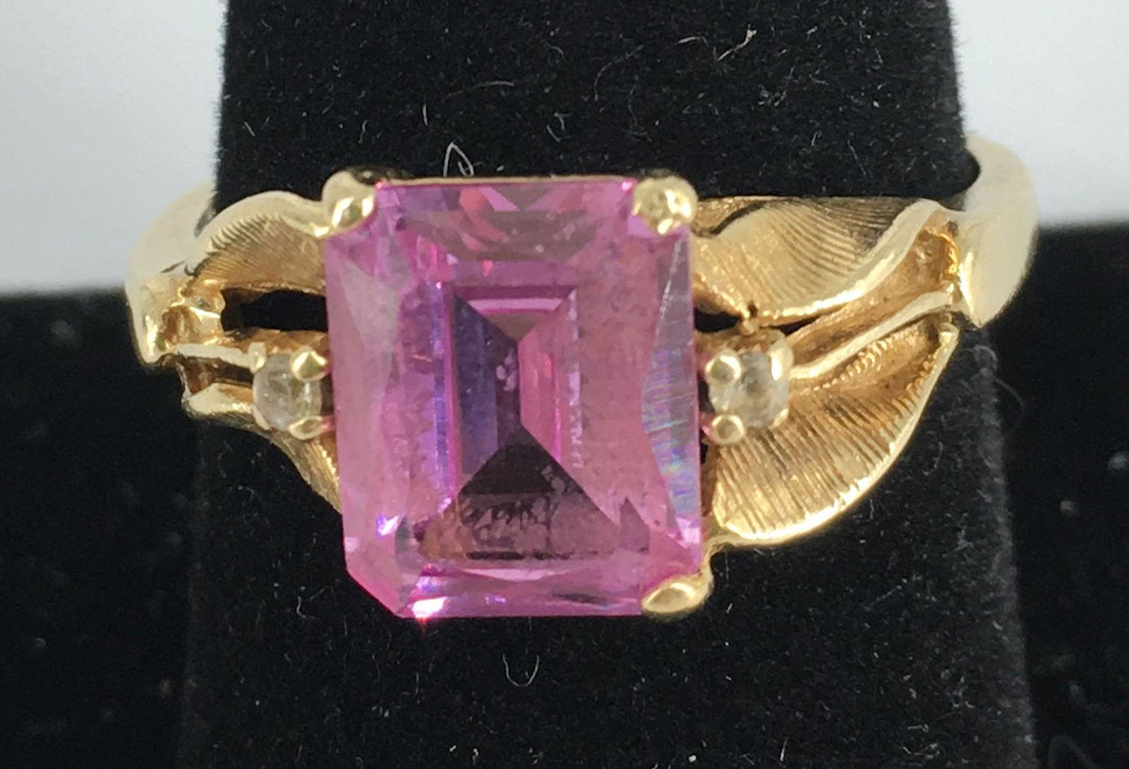 VINTAGE 14KT YELLOW GOLD AND GEMSTONE COCKTAIL RING (1 of 3)