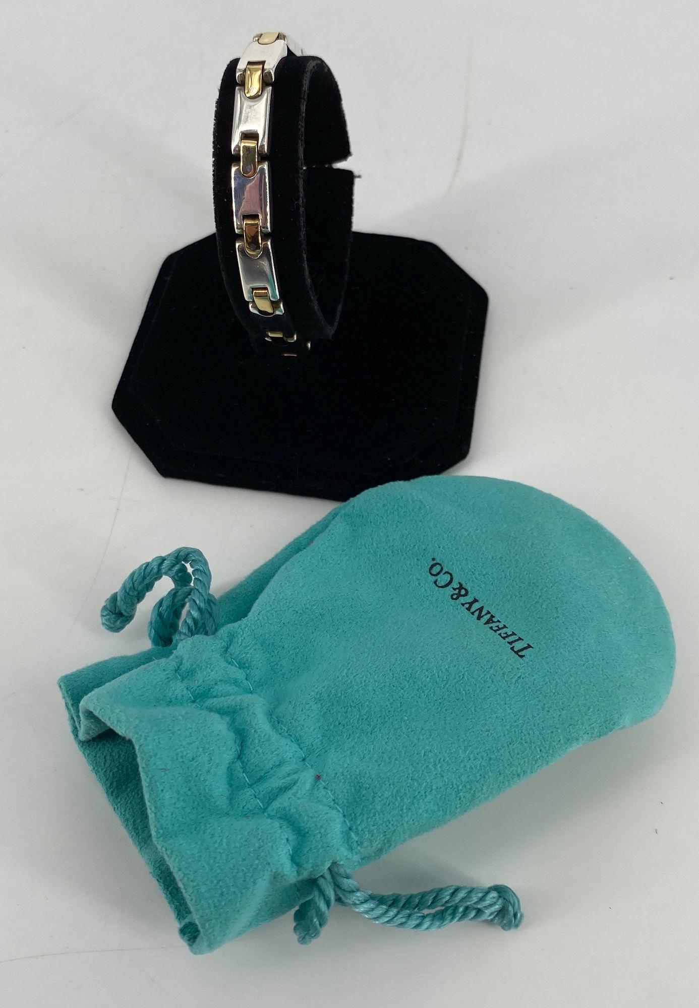 MEN'S TIFFANY & CO. STERLING SILVER DUAL TONE BRACELET (1 of 6)