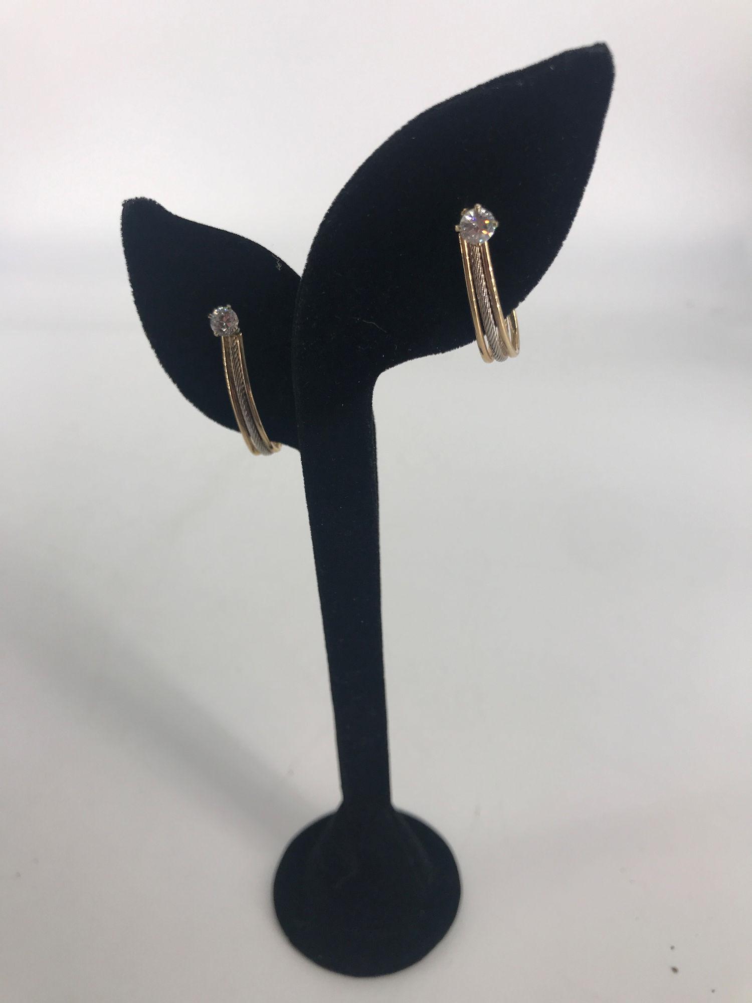 PR. 14KT YELLOW GOLD EARRING JACKETS (1 of 3)