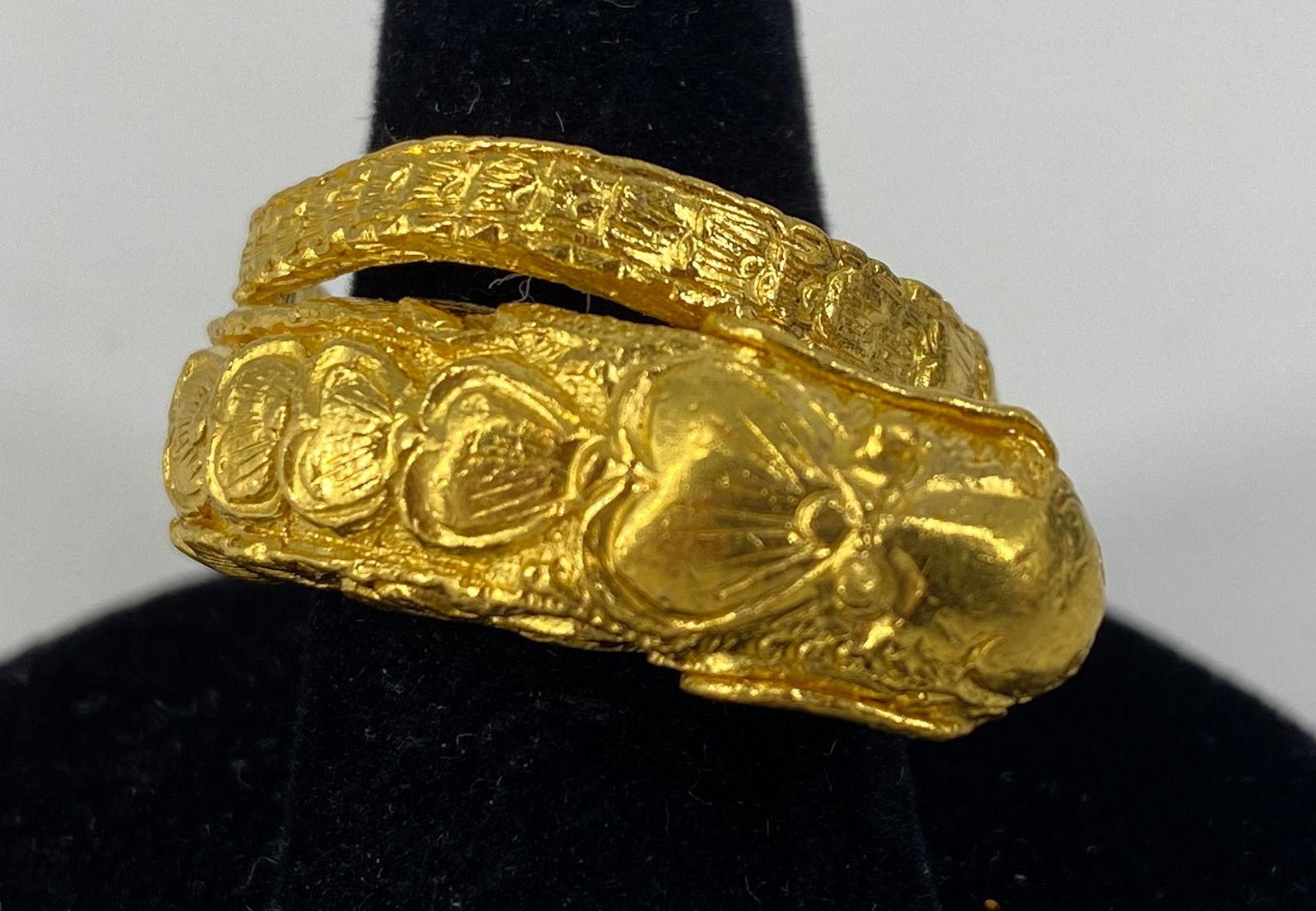 24KT YELLOW GOLD SNAKE RING (1 of 5)