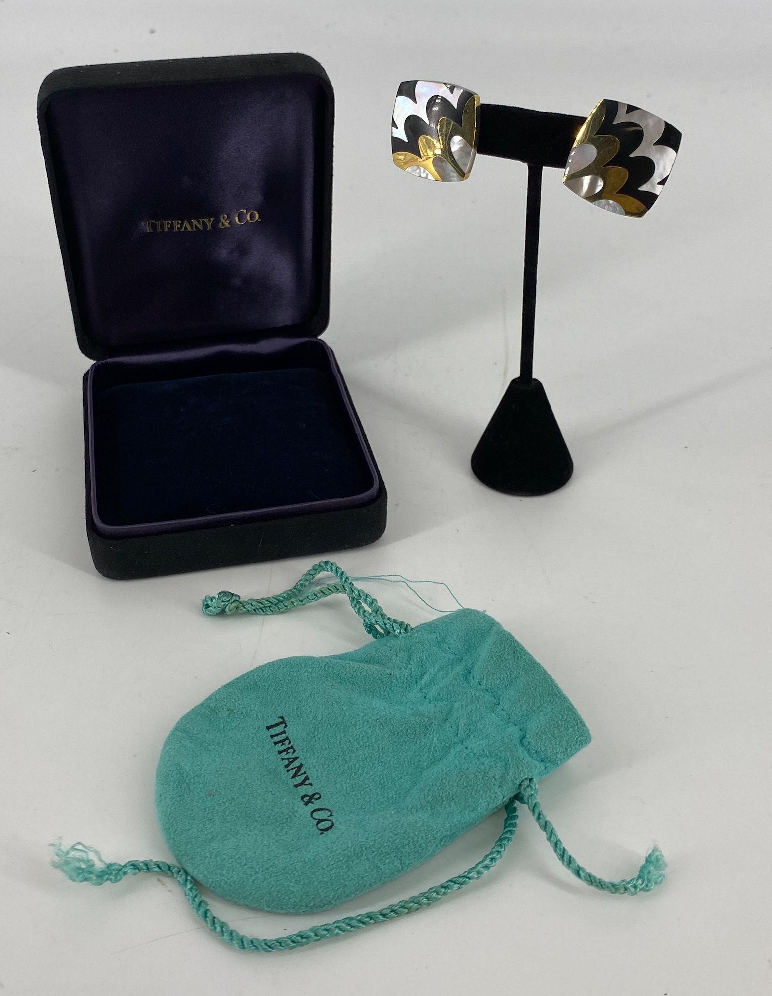 18KT YELLOW GOLD TIFFANY & CO. FASHION EARRINGS (1 of 9)