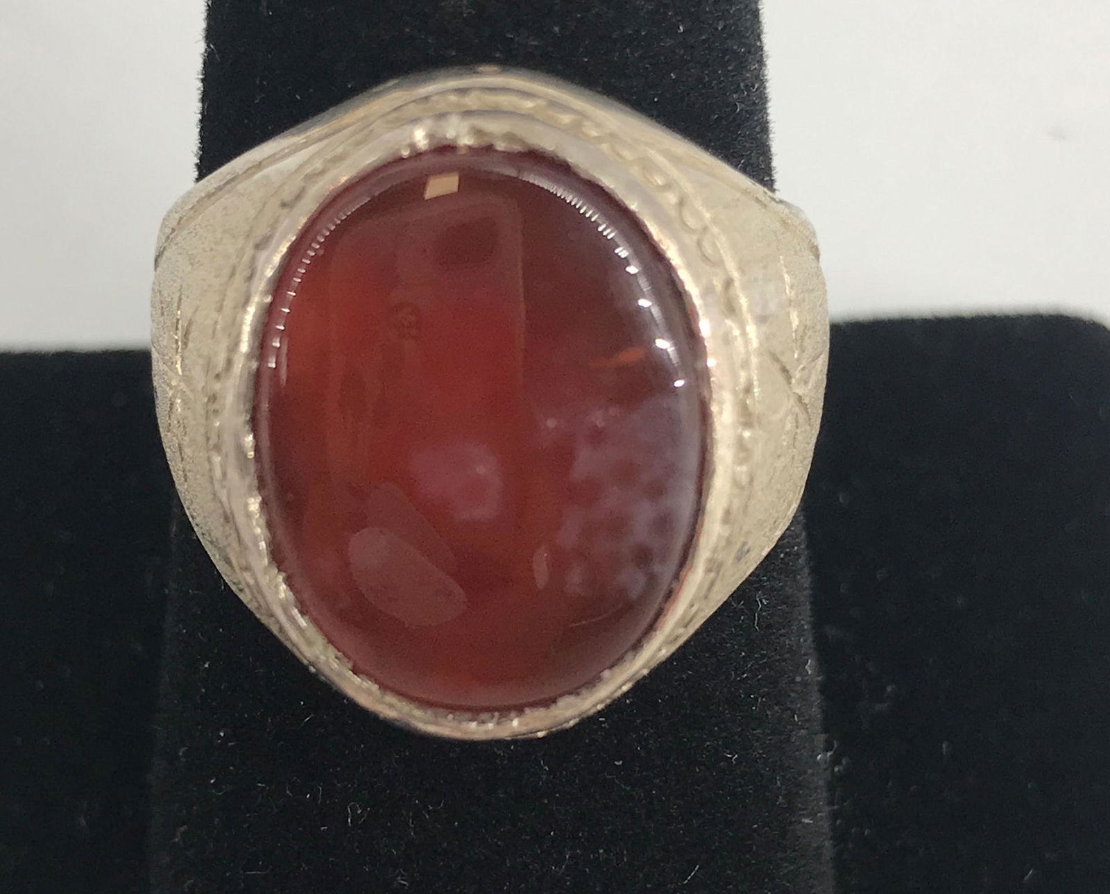 VINTAGE STERLING SILVER MEN'S FASHION RING (1 of 4)