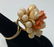 STUNNING VINTAGE 14KT YELLOW GOLD AND CORAL RING - 5