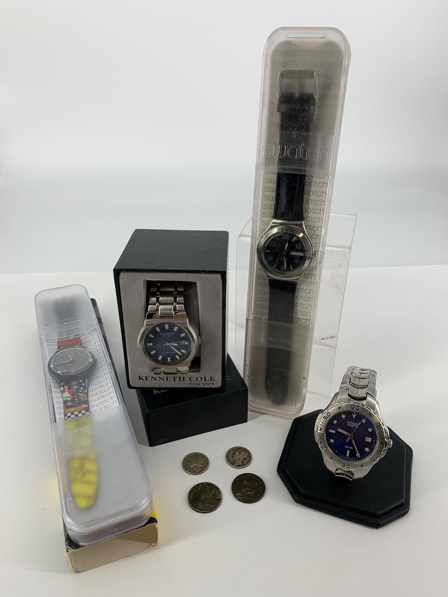 LOT OF WATCHES AND COINS (1 of 20)