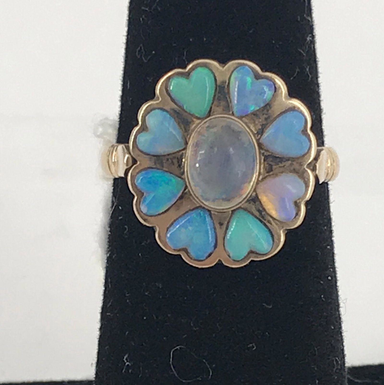 VINTAGE OPAL AND GEMSTONE RING (1 of 3)