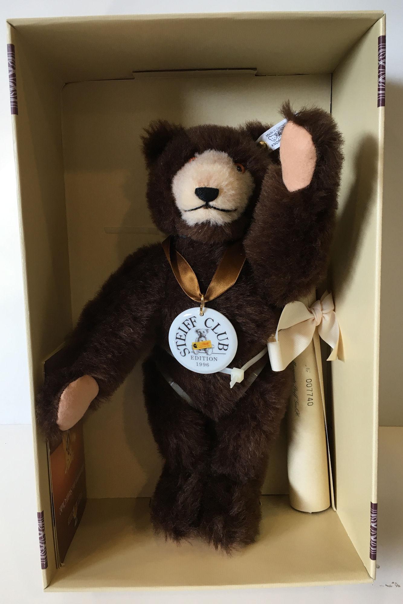 12" STEIFF 1996 CLUB EDITION "DICKY BRAUNBAR 1935" (1 of 1)