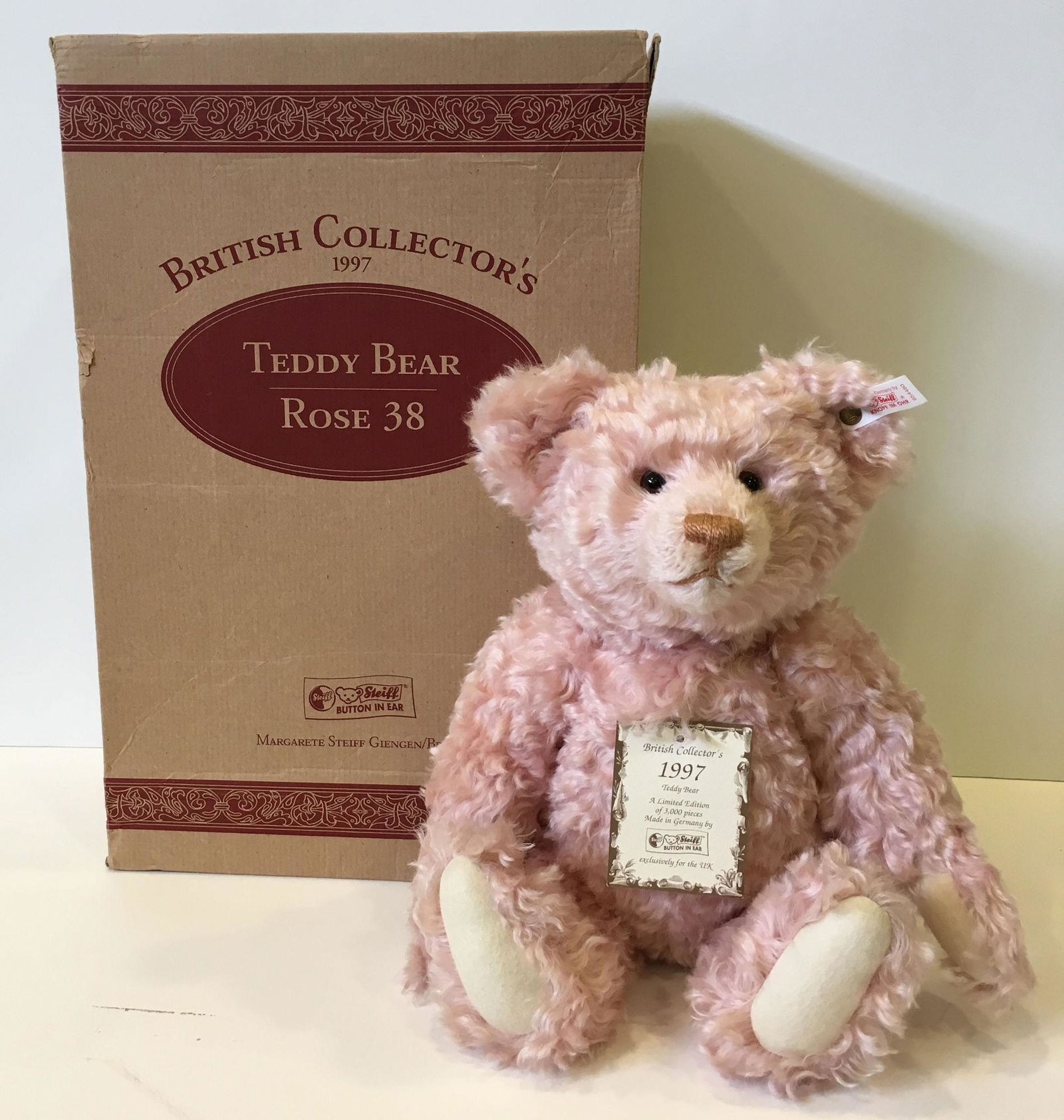 15" STEIFF BRITISH COLLECTOR'S 1997 TEDDY BEAR. CURLY (1 of 1)