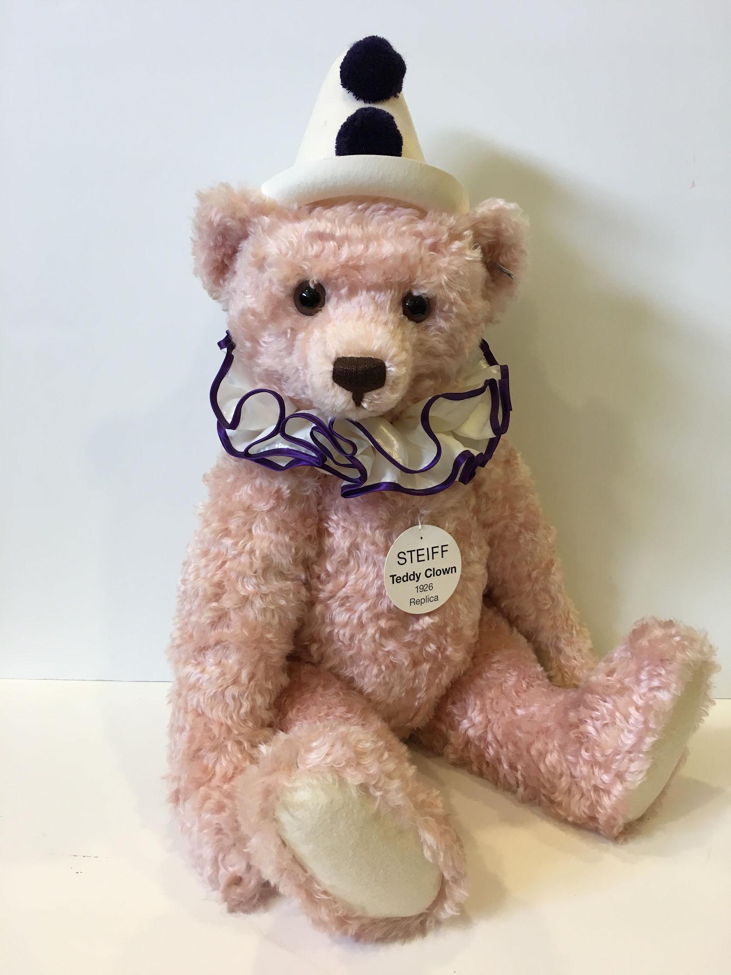 26" (PLUS HAT) STEIFF 1926 REPLICA "TEDDY CLOWN". CURLY (1 of 2)