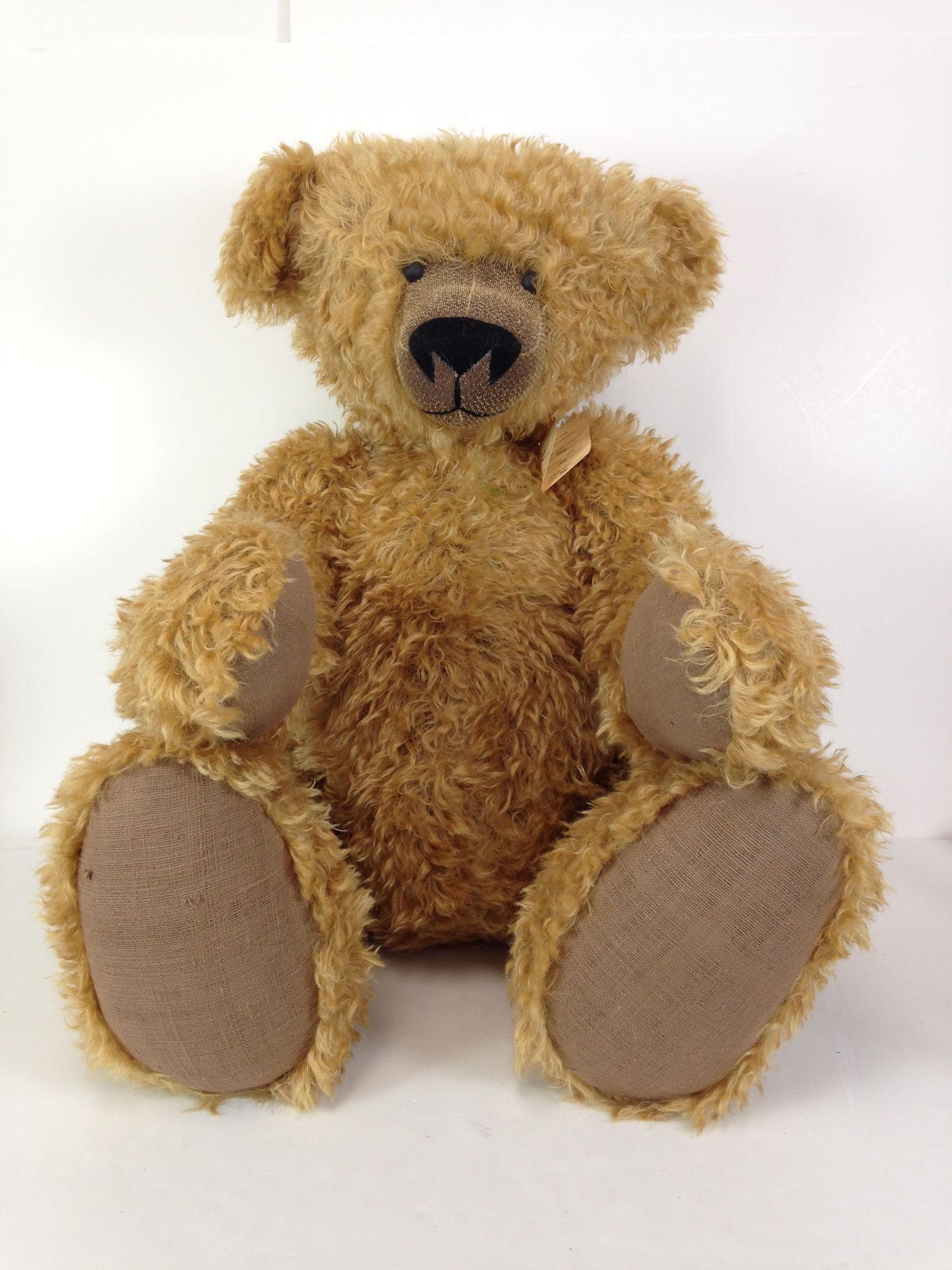 36" MARTIN GERMANY GOLD MOHAIR BEAR. FULLY JOINTED, (1 of 3)