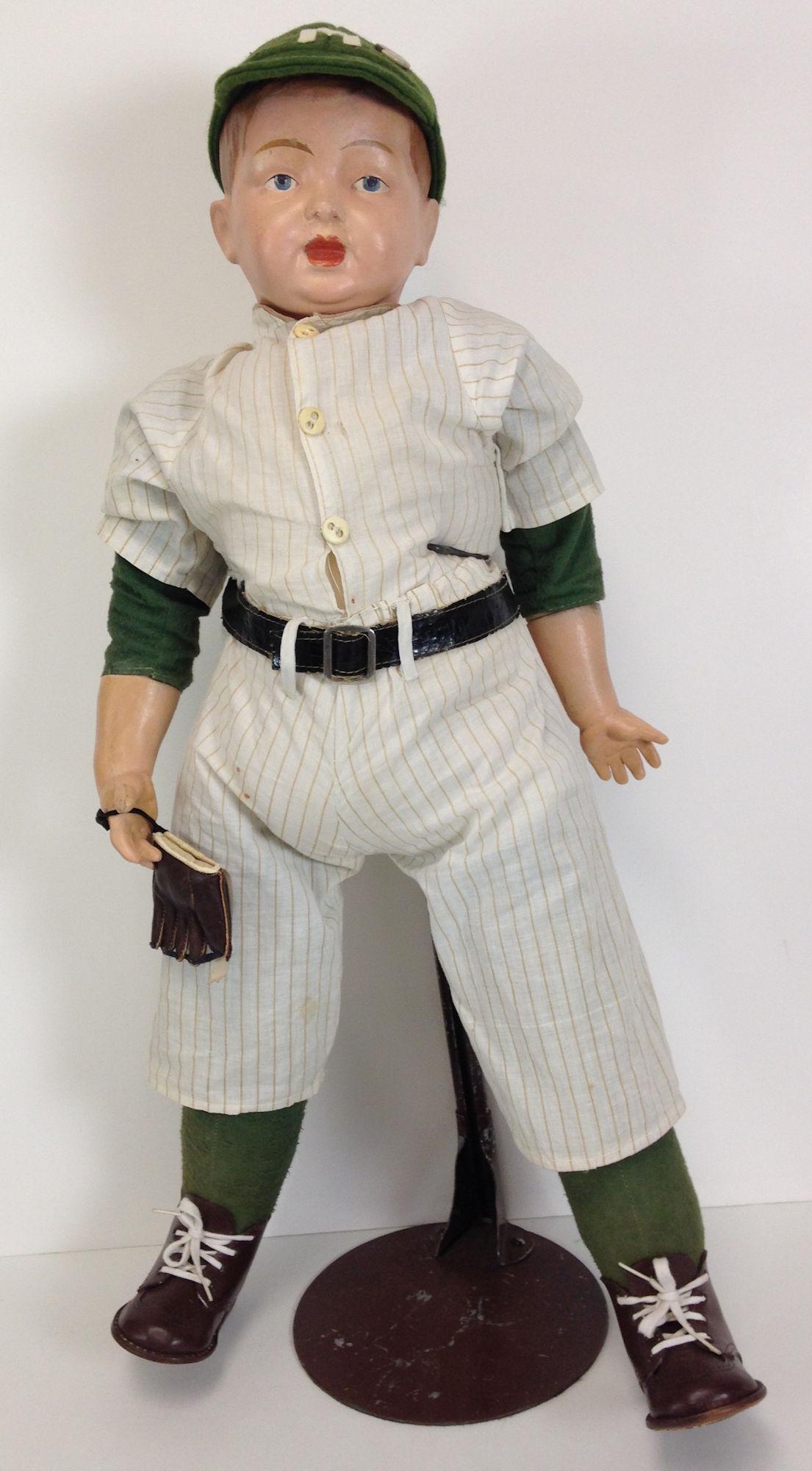 29" VINTAGE COMPOSITION BOY MARKED "ELEKTRA INC NY". (1 of 2)