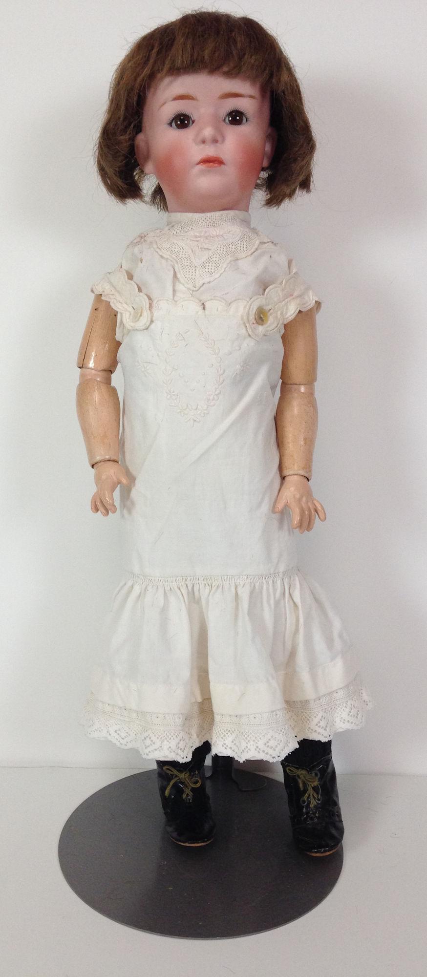 19" GBR. HEUBACH BISQUE HEAD POUTY CHILD; NO NUMBER BUT (1 of 5)