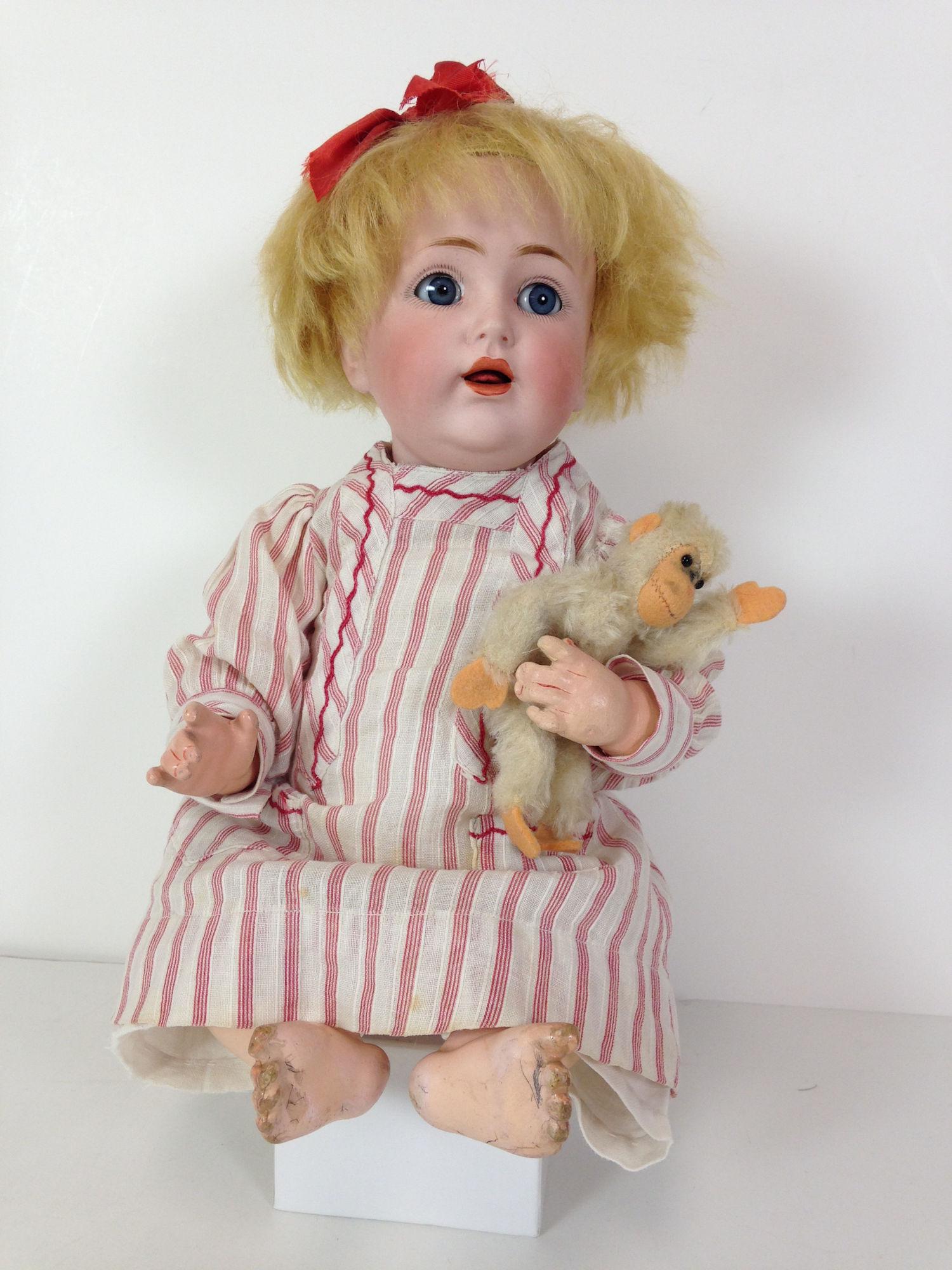 14Â½" J.D.K. 257 BISQUE SOCKET HEAD CHARACTER BABY. (1 of 1)