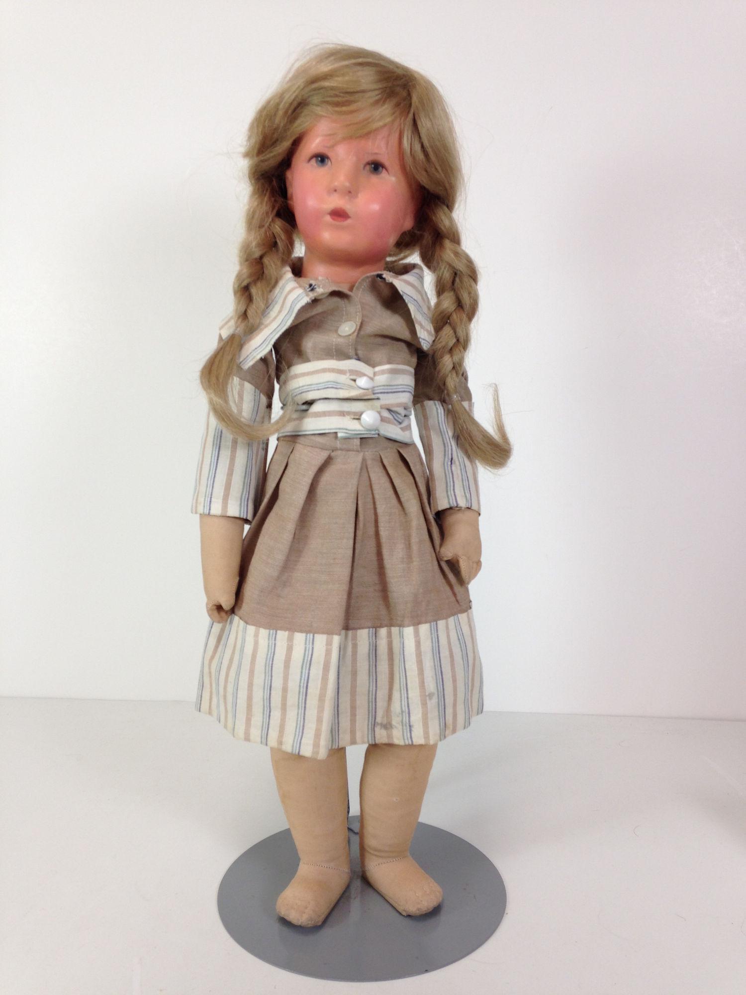 21" KATHE KRUSE DOLL XIII. MOLDED CLOTH HEAD WITH (1 of 6)