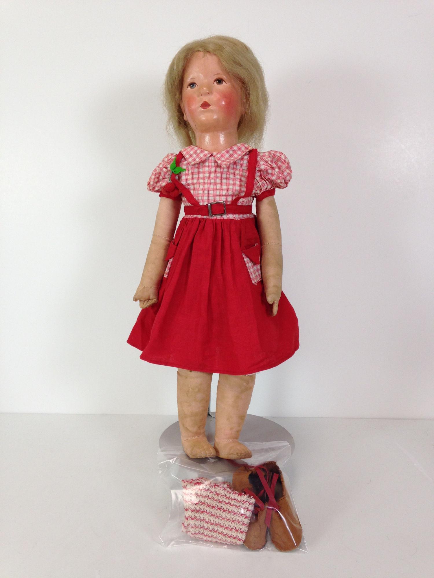 21" KATHE KRUSE DOLL XIII. MOLDED CLOTH HEAD WITH (1 of 7)