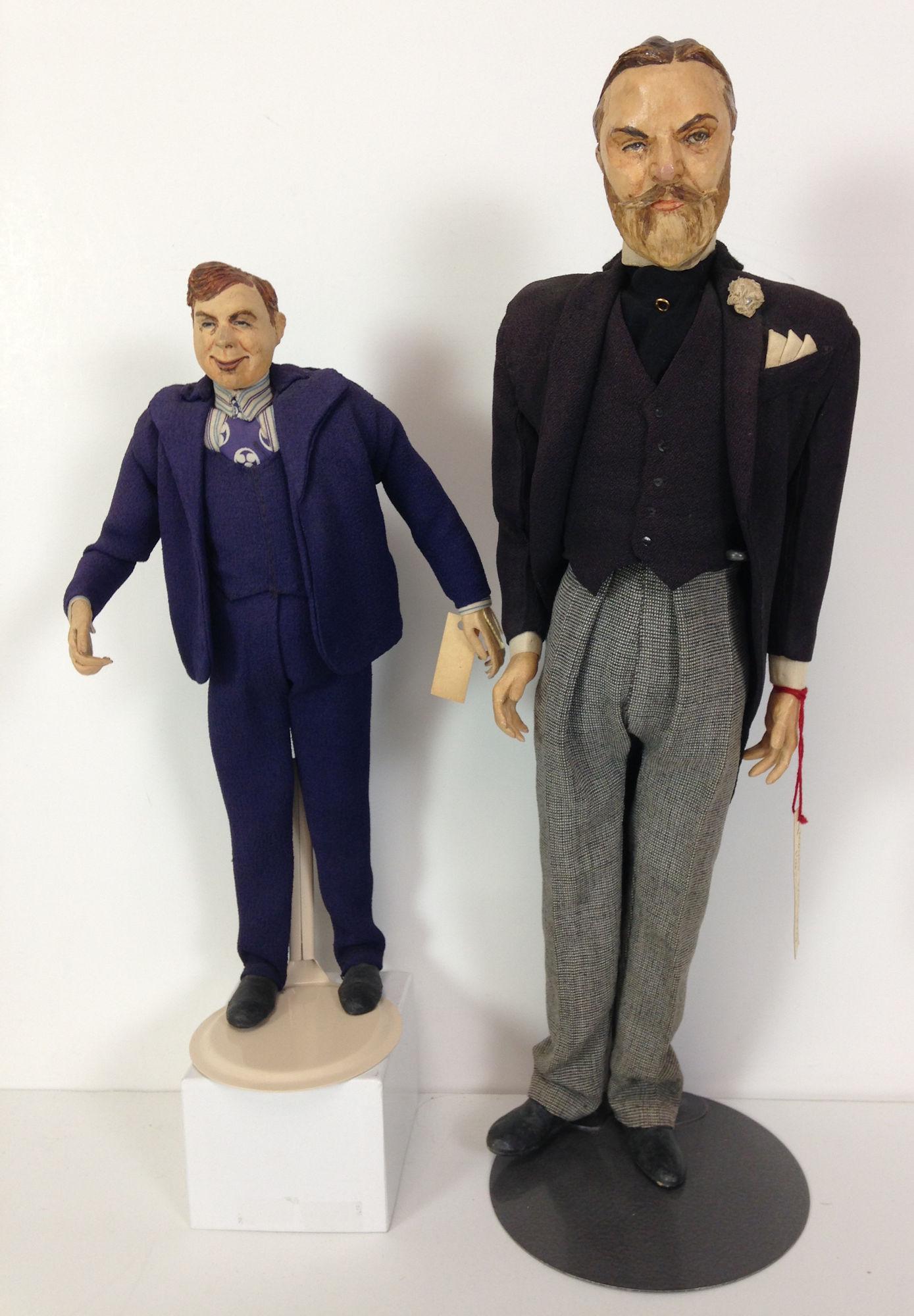 (2) RAVCA PAPIER MÃ‚CHÃ‰ CHARACTER DOLLS INCLUDING (1 of 1)