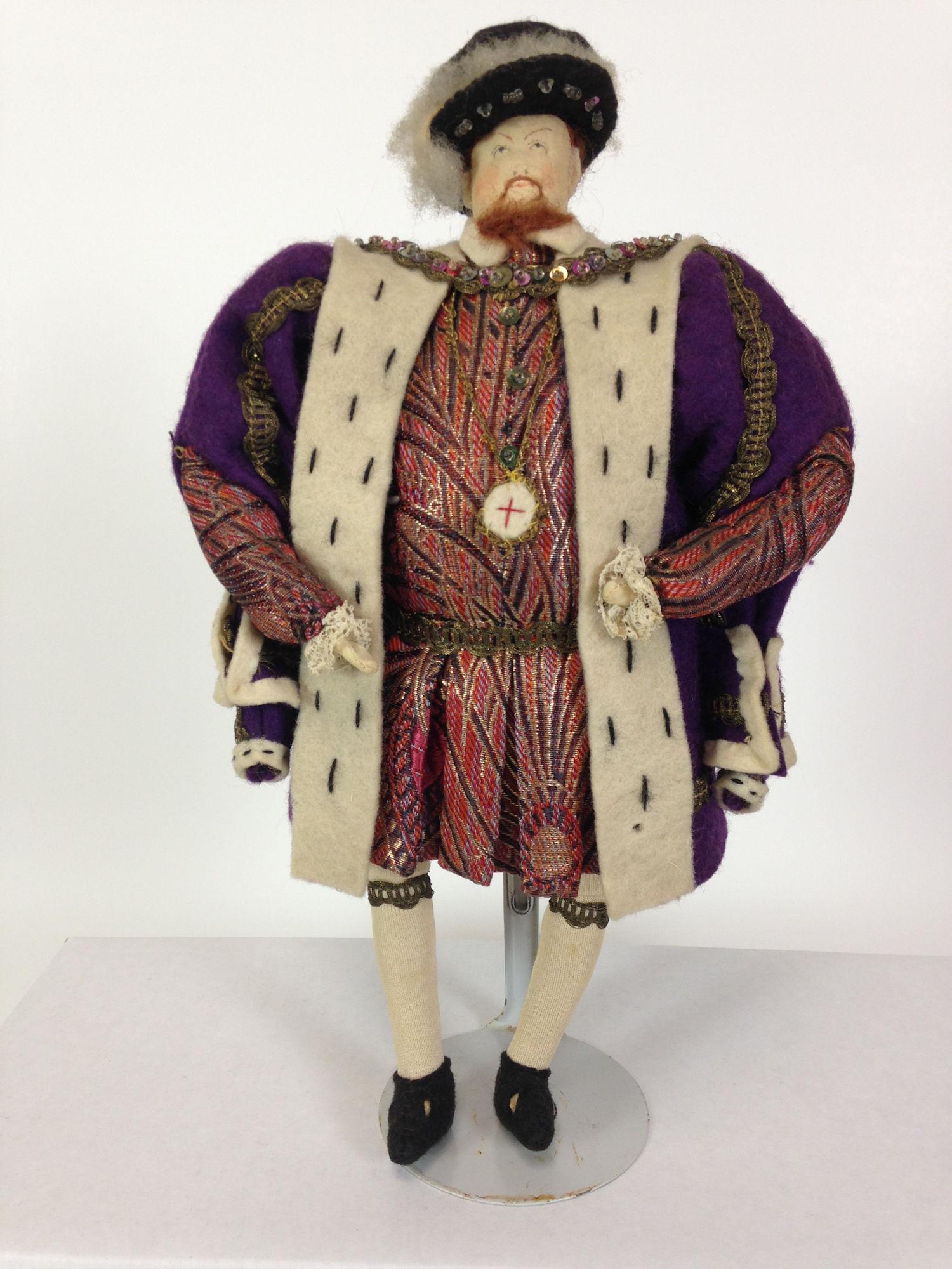 11Â½" VINTAGE LIBERTY OF LONDON HISTORICAL CLOTH DOLL (1 of 3)