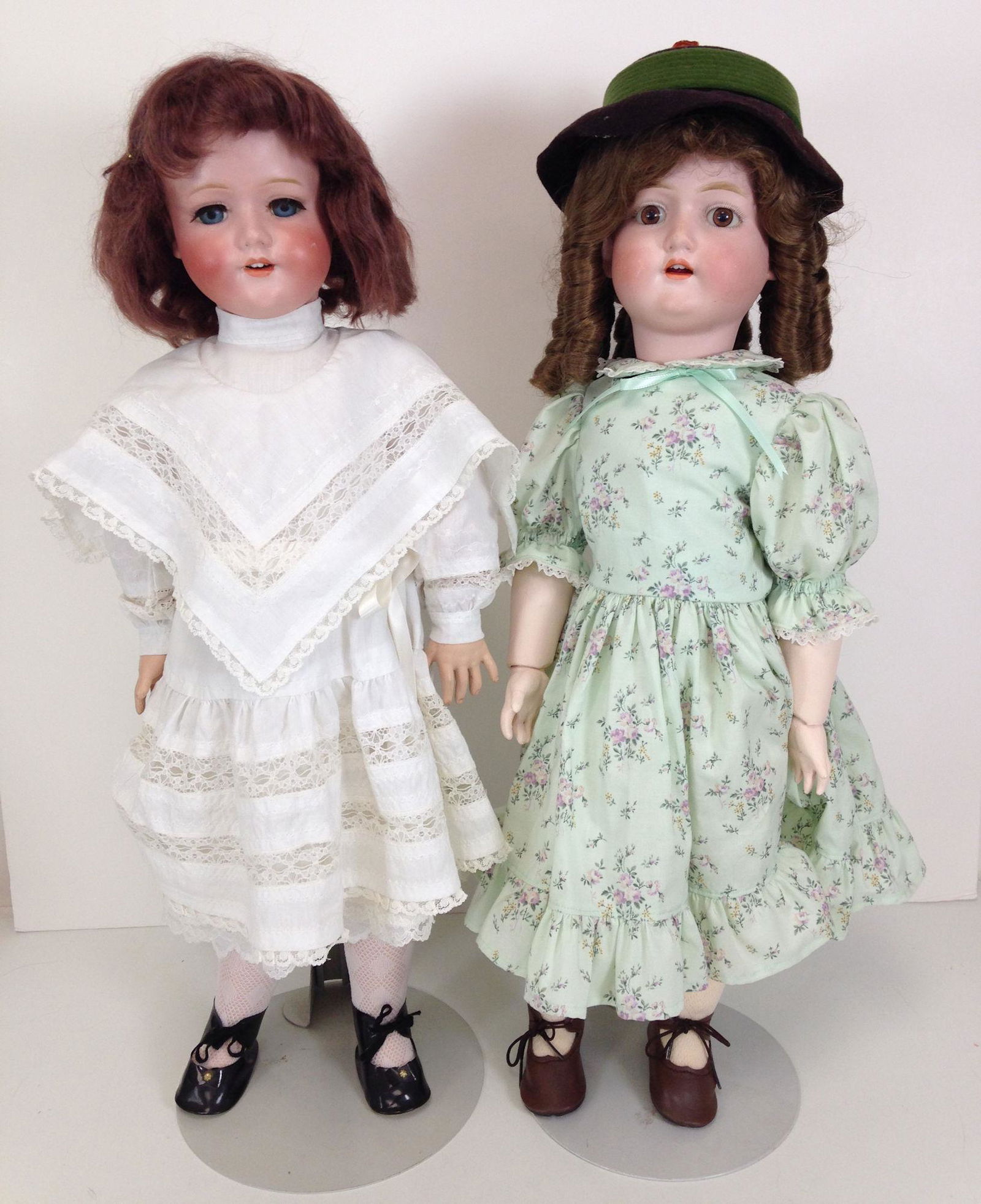 (2) MORIMURA BROTHERS BISQUE SOCKET HEAD DOLLS (1 of 3)