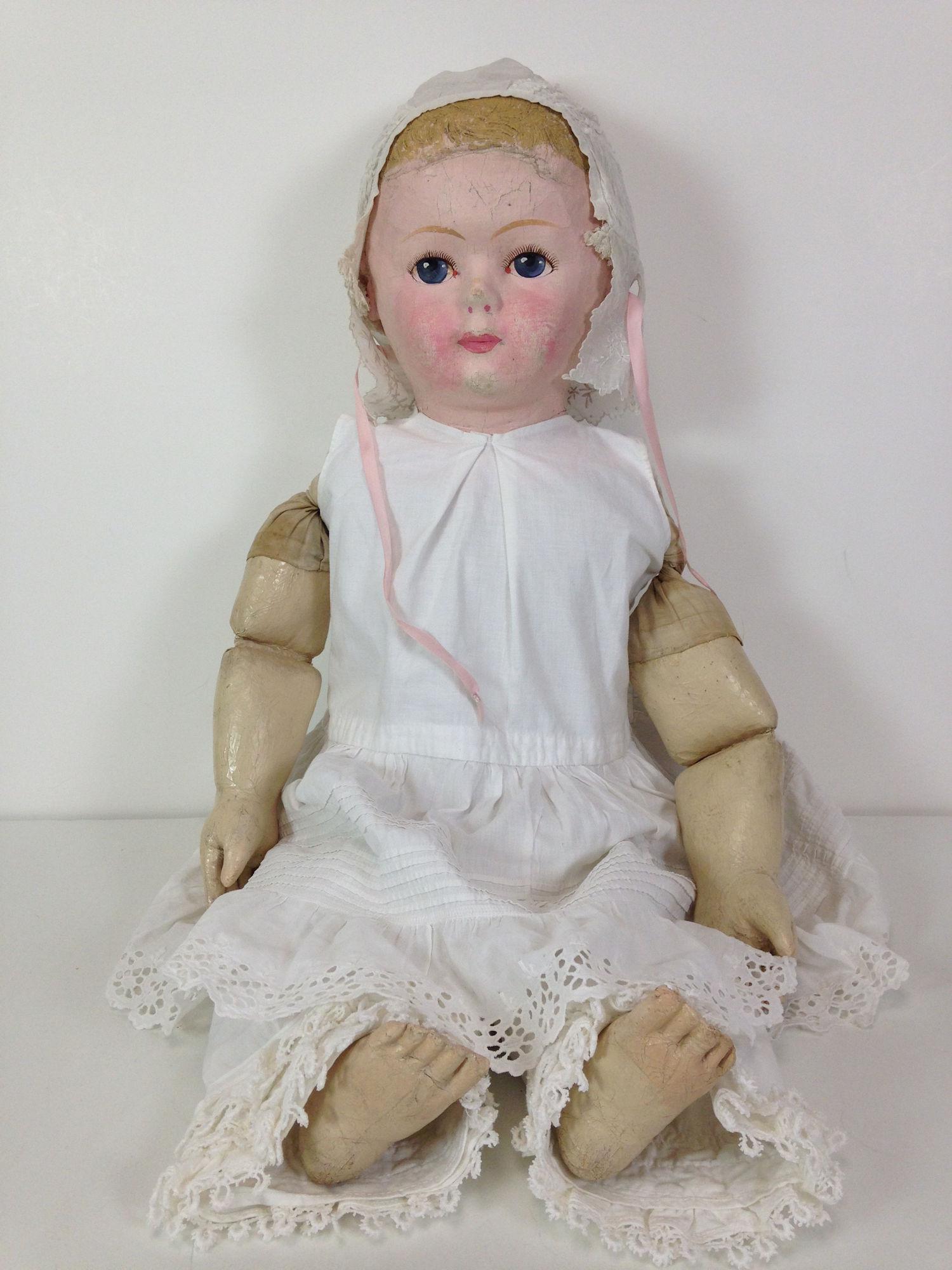 29" UNMARKED LIKELY MARTHA CHASE DOLL WITH ORIGINAL (1 of 7)