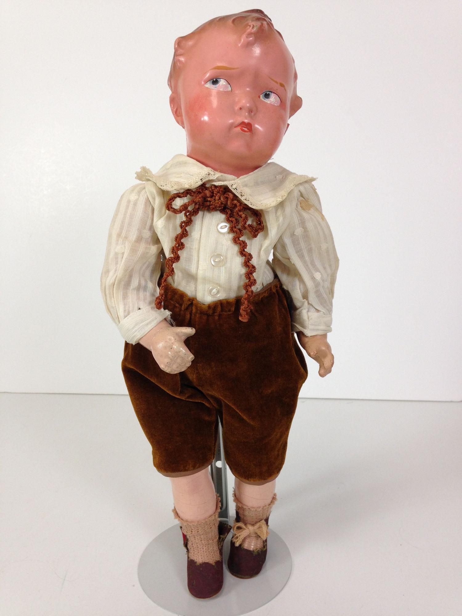 15Â½" EFFANBEE COMPOSITION "GRUMPY".  FLANGE HEAD WITH (1 of 4)